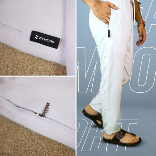 Zynoor Premium White Microstitch Paijama – Matching Edition