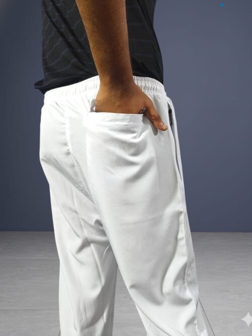 Zynoor Premium White Microstitch Paijama – Matching Edition - Image 3