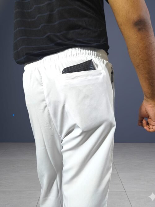 Zynoor Premium White Microstitch Paijama – Matching Edition - Image 5