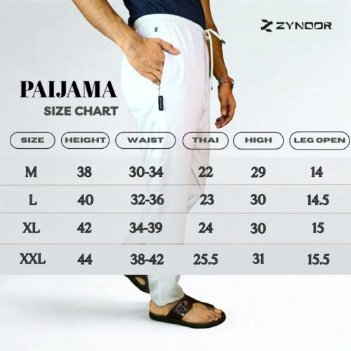 Zynoor Premium White Microstitch Paijama – Matching Edition - Image 2